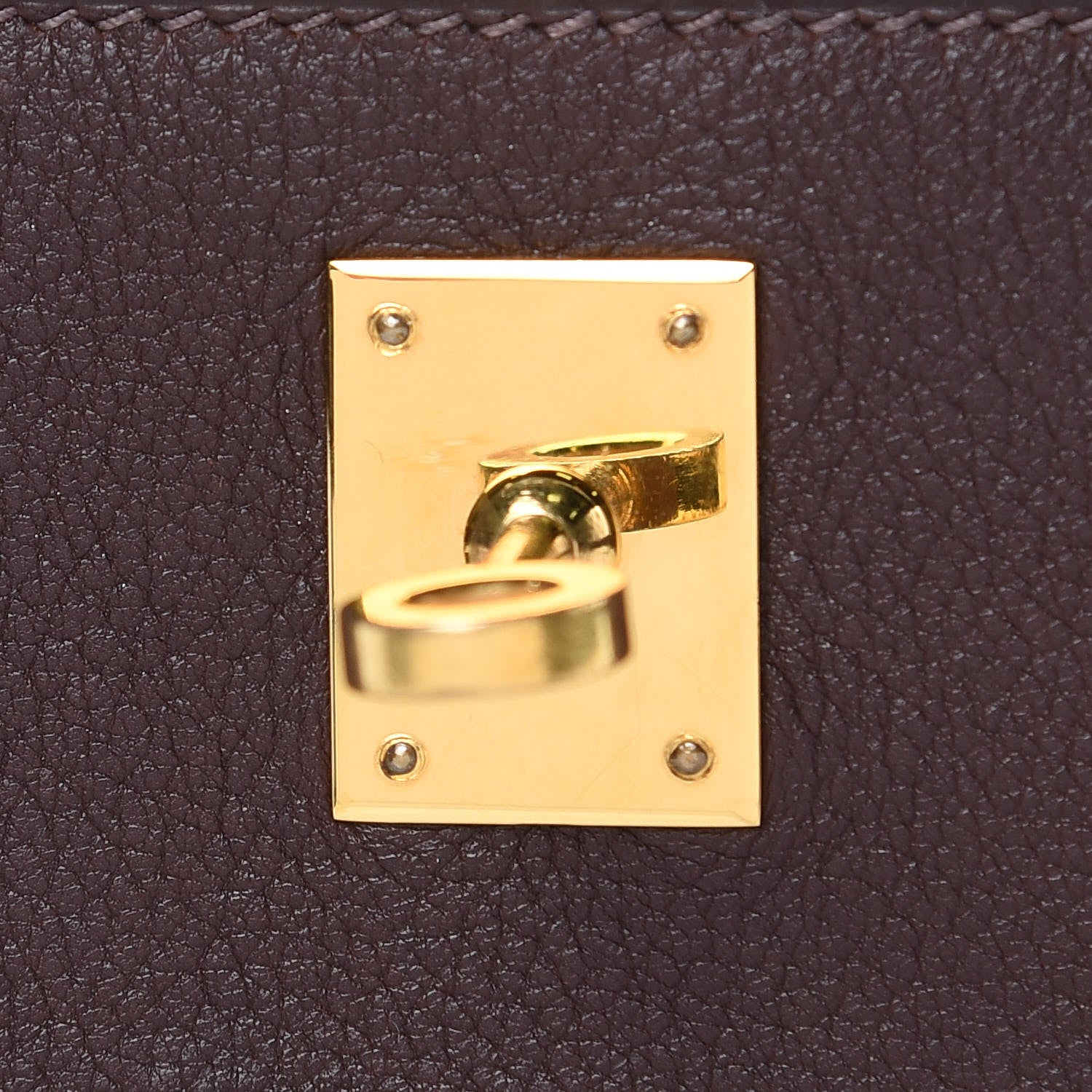 Hermes Evergrain Kelly Pochette Clutch Havane 13 of 24