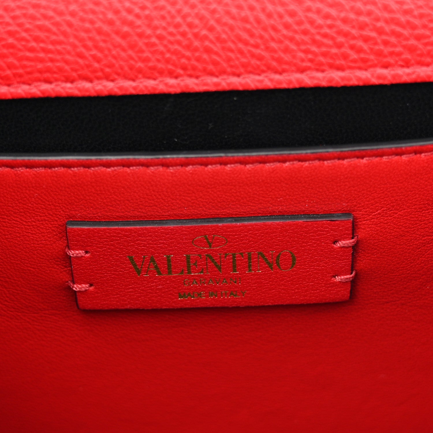 Valentino Garavani Grainy Calfskin Small VSling Shoulder Bag Red 6 of 10