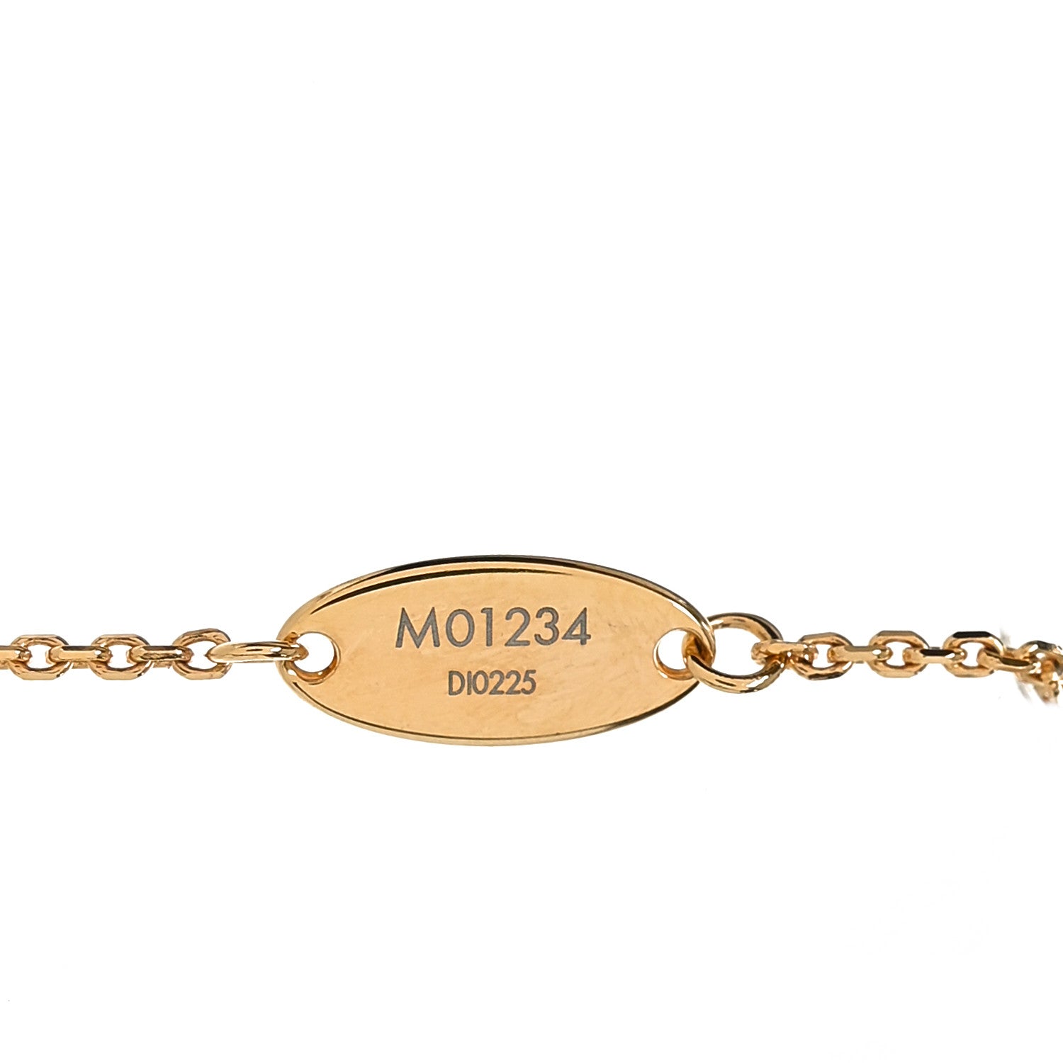 Louis Vuitton Metal LV Flowergram Necklace Gold 5 of 5