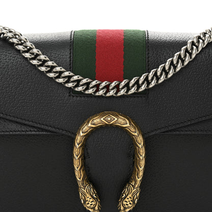 Gucci Calfskin Web Small Dionysus Shoulder Bag Black 8 of 11