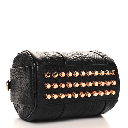 Alexander Wang Pebbled Lambskin Mini Rockie Black Rose Gold Hardware 4 of 9