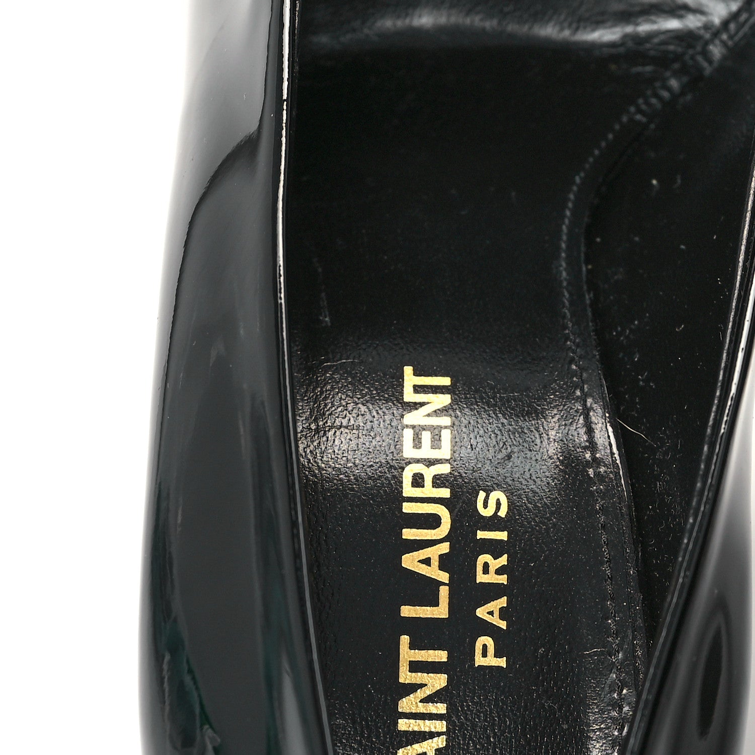 Saint Laurent Patent Calfskin Kayla 110 Pumps 36 Black 8 of 10