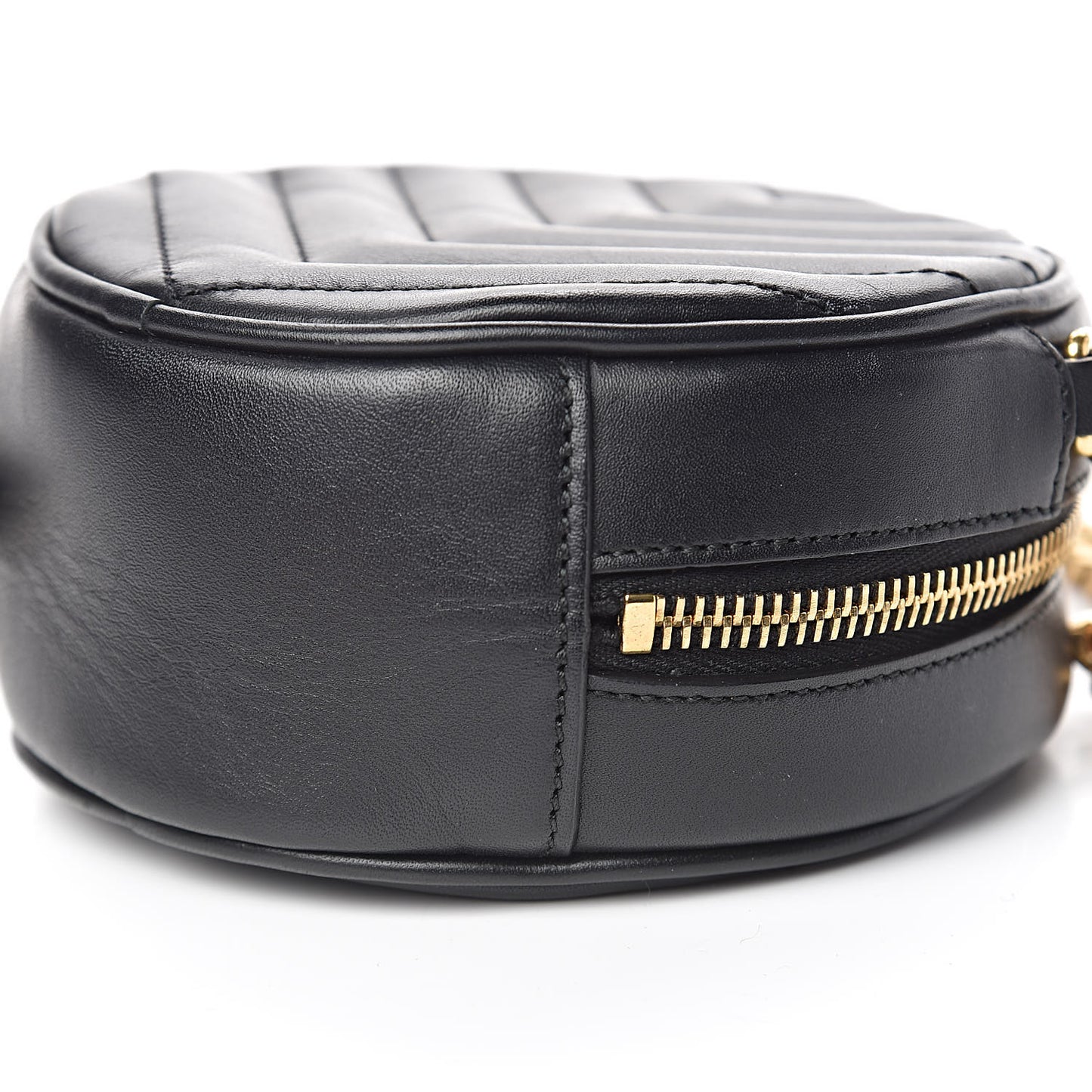Calfskin Matelasse Small Monogram Bubble Crossbody Black