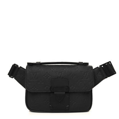 Louis Vuitton Taurillon Monogram S Lock Sling Bag Black 1 of 9