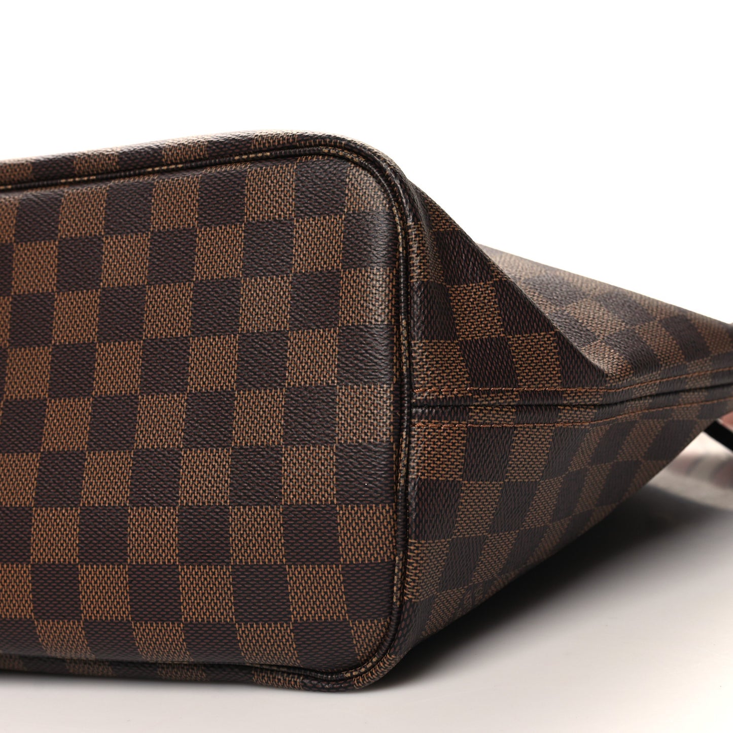 Damier Ebene Braided Neverfull MM Pink
