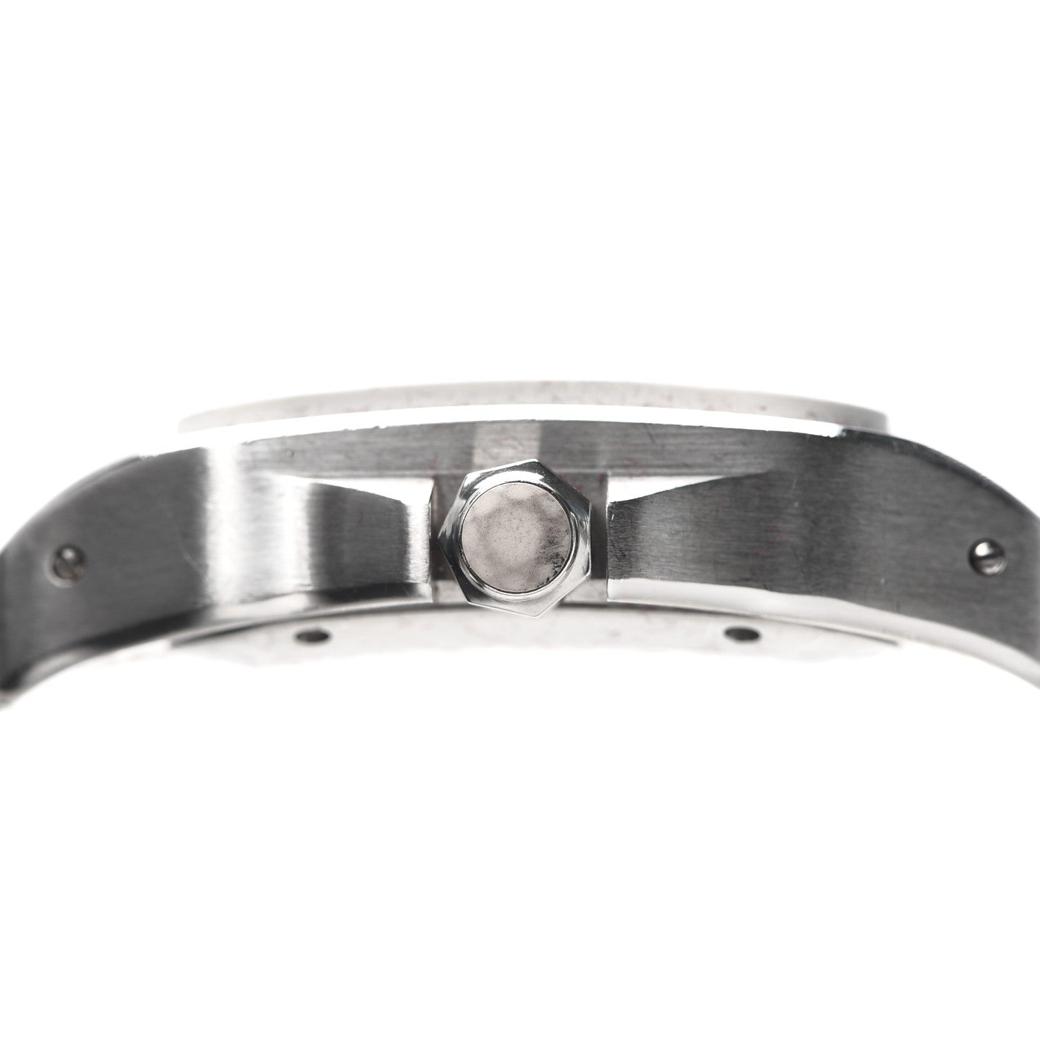 Cartier Stainless Steel Rubber 33mm Santos 100 Automatic Watch White 6 of 6