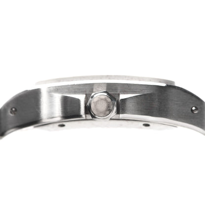 Cartier Stainless Steel Rubber 33mm Santos 100 Automatic Watch White 6 of 6