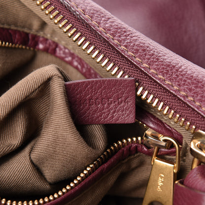 Chloe Calfskin Medium Marcie Satchel Wine Purple 7 of 12