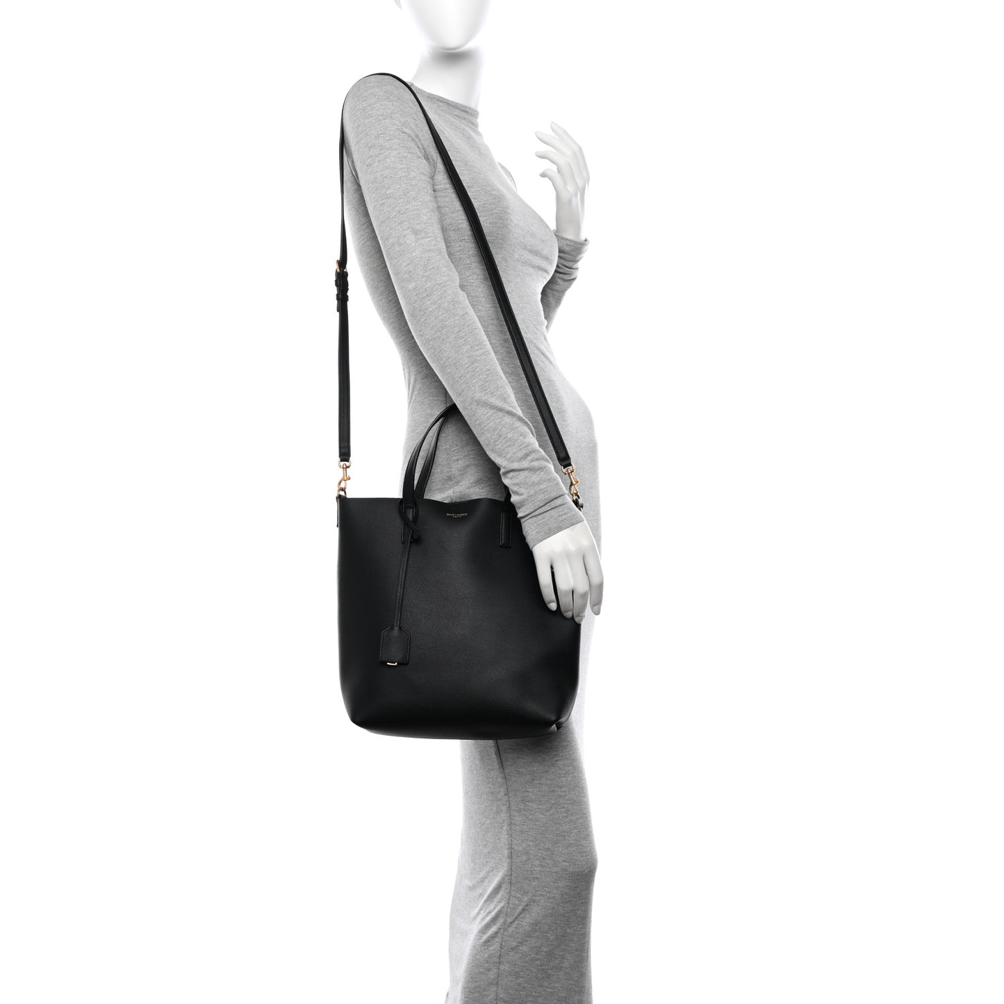 Calfskin Toy Shopping Tote Black