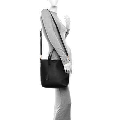 Saint Laurent Calfskin Toy Shopping Tote Black 2 of 10