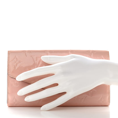 Louis Vuitton Vernis Sarah Wallet NM Rose Ballerine 2 of 15