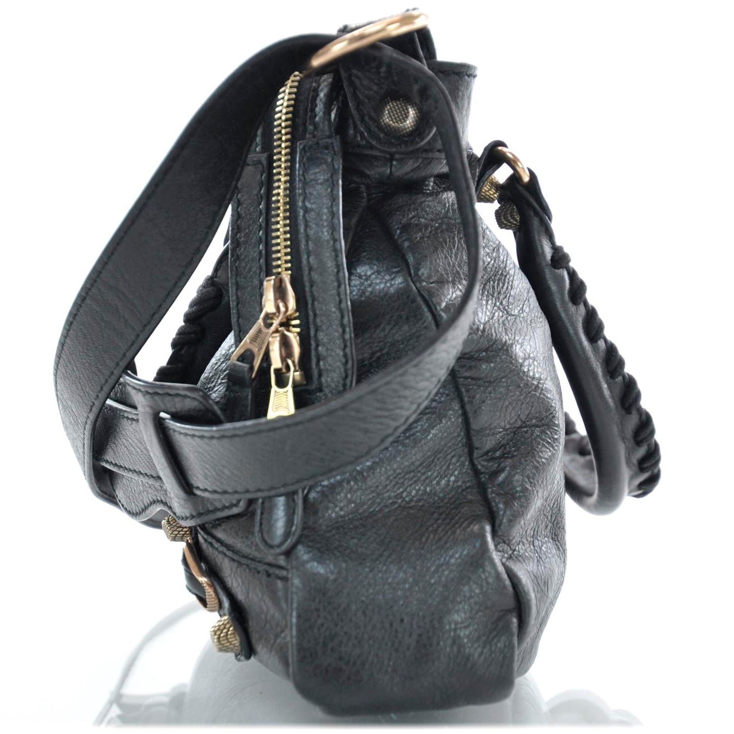 Agneau Giant 12 Rose Gold Hardware Town Black