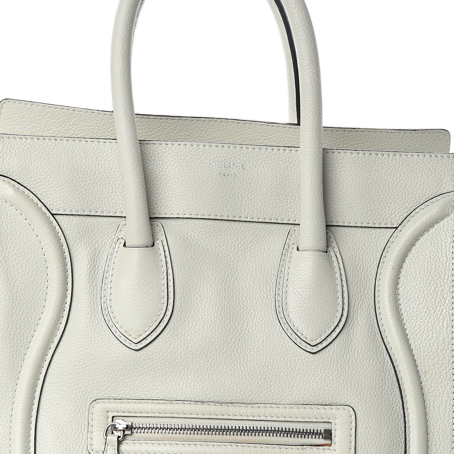 Drummed Calfskin Mini Luggage Lune