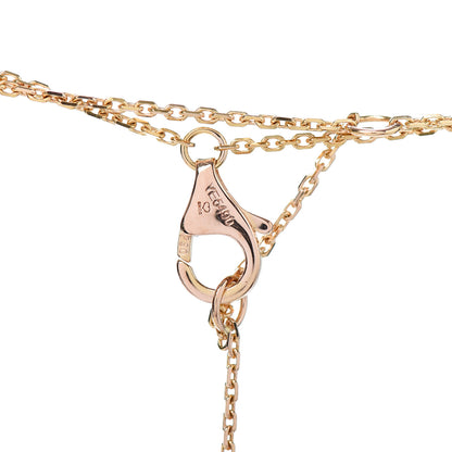 Cartier 18K Pink Yellow White Gold Trinity Double Chain Pendant Necklace 5 of 6