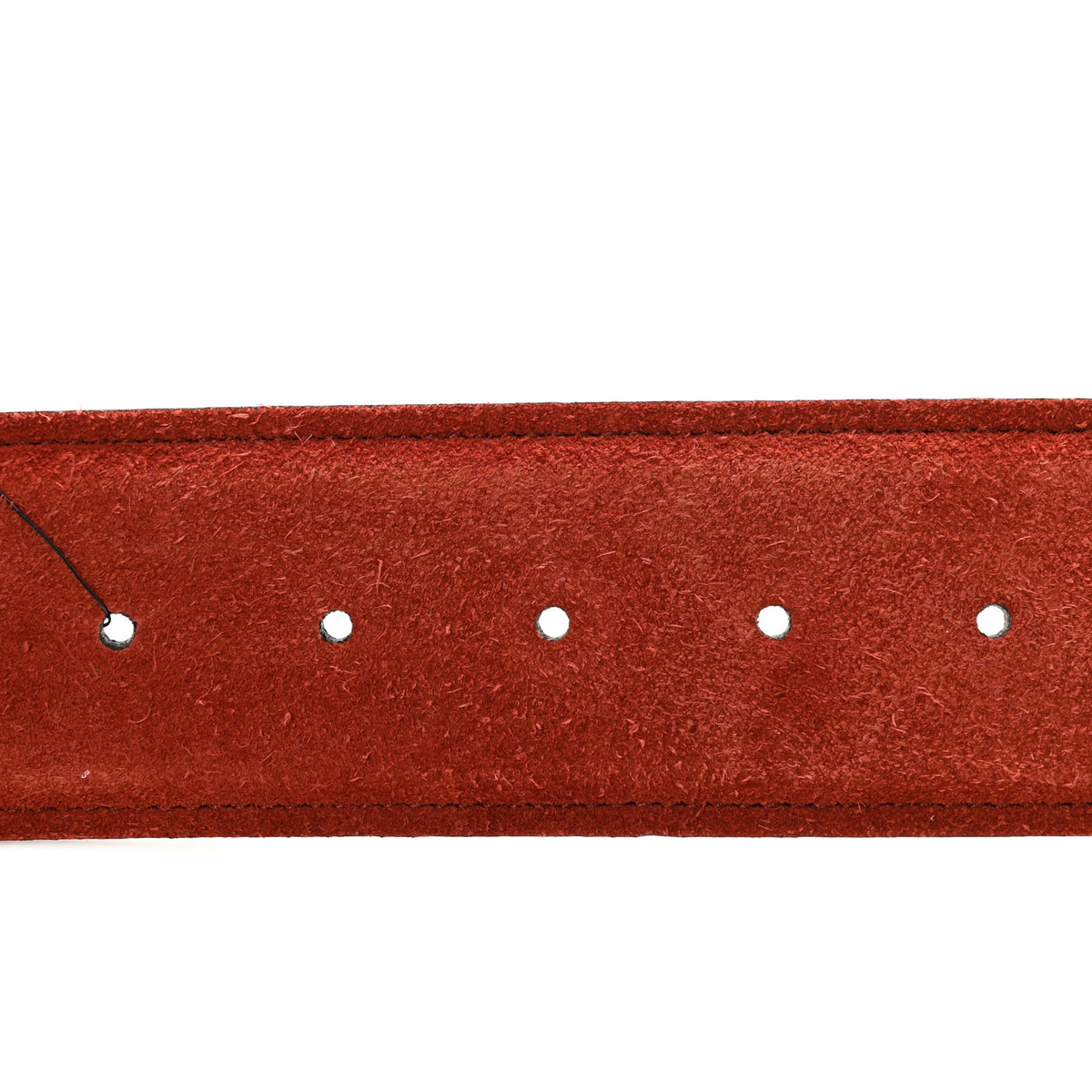 Gucci Suede Cudu Blondie Wide Belt 85 34 Blondie Red 4 of 6