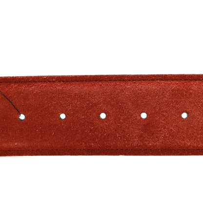 Gucci Suede Cudu Blondie Wide Belt 85 34 Blondie Red 4 of 6