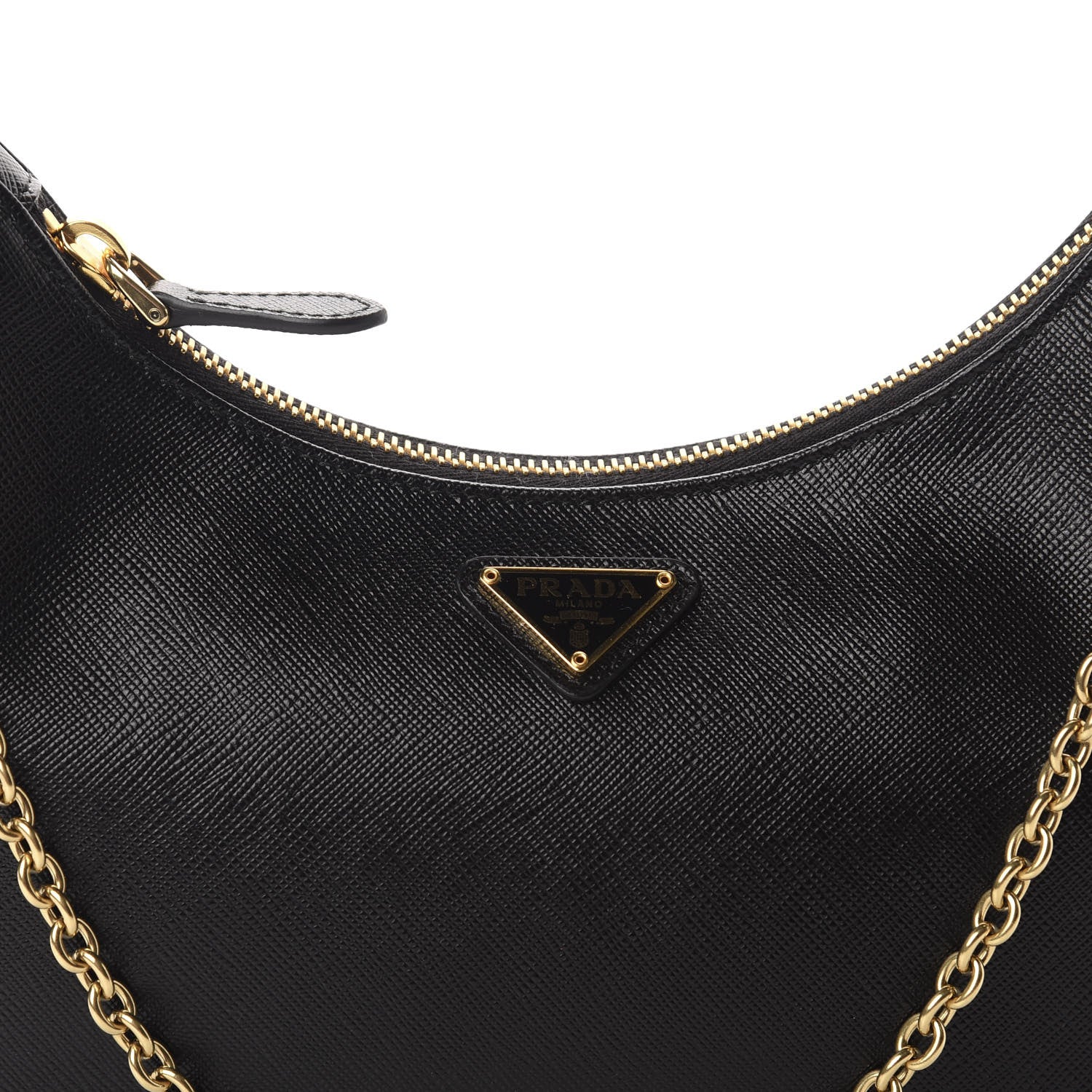 Prada Saffiano Lux Re-Edition 2005 Shoulder Bag Black 11 of 11