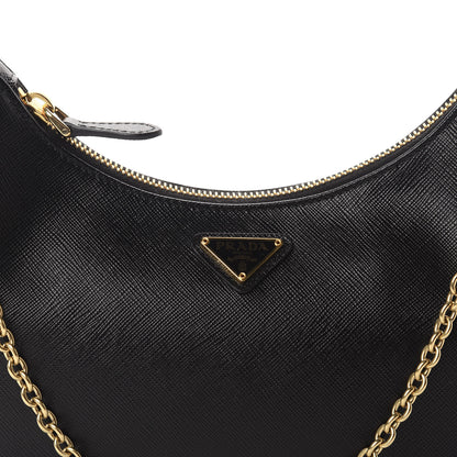 Prada Saffiano Lux Re-Edition 2005 Shoulder Bag Black 11 of 11