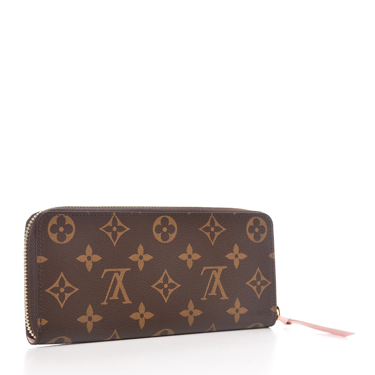 Monogram Clemence Wallet Rose Ballerine