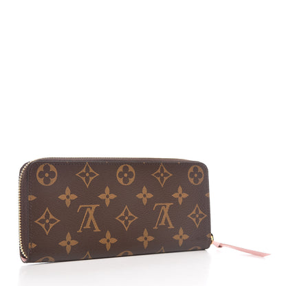 Louis Vuitton Monogram Clemence Wallet Rose Ballerine 3 of 9