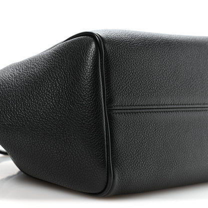 Celine Calfskin Cuir Small Triomphe Cabas Drawstring Black 9 of 10
