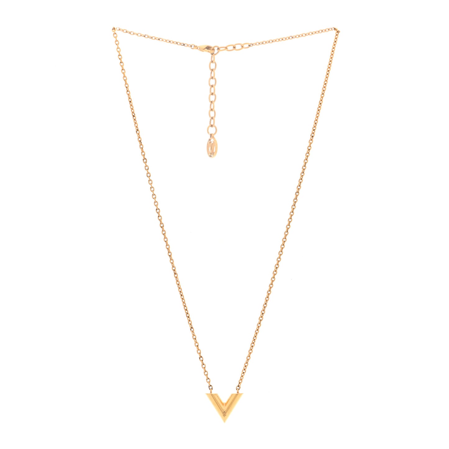 Essential V Necklace Gold