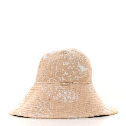 Hermes Terry Cloth Gia Bucket Hat 57 Sable Blanc 5 of 8