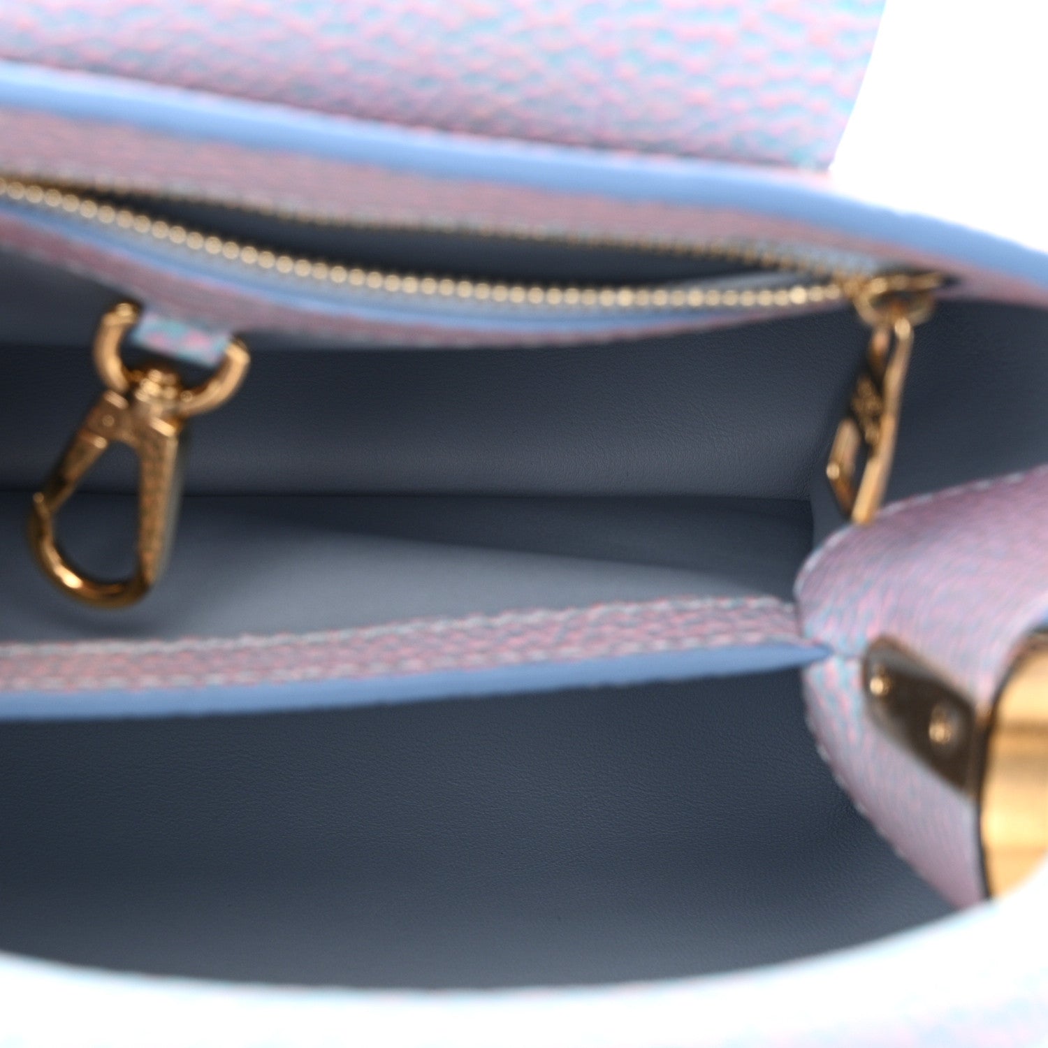 Louis Vuitton Taurillon Summer Stardust Capucines BB Lilas Purple 5 of 11
