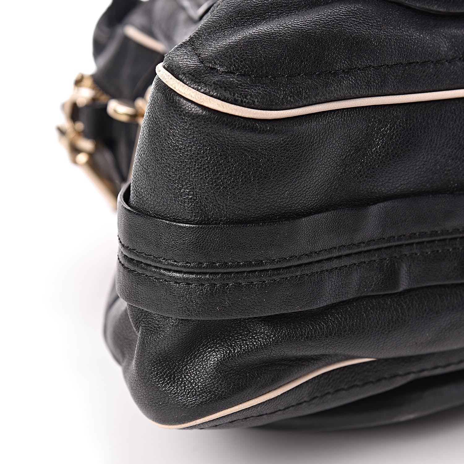 Chloe Calfskin Large Military Paraty Black 6 of 12