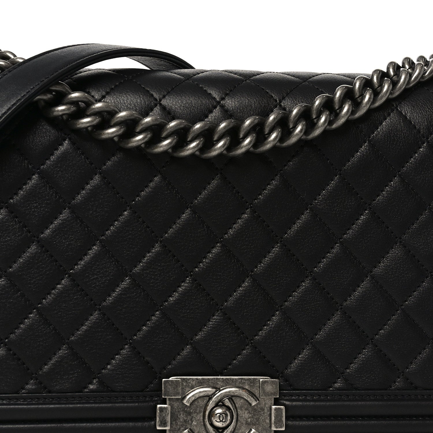 Chanel Calfskin Quilted New Medium Boy Flap Black 8 of 11