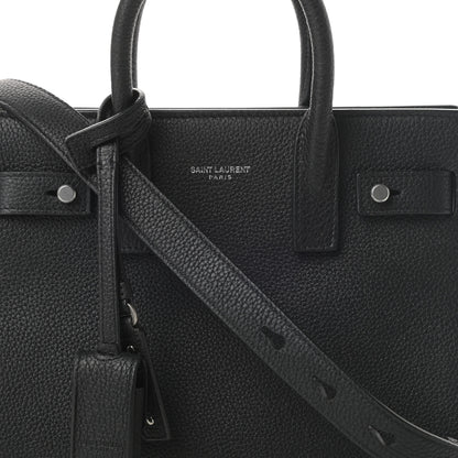 Saint Laurent Grained Calfskin Nano Sac De Jour Souple Black 9 of 12