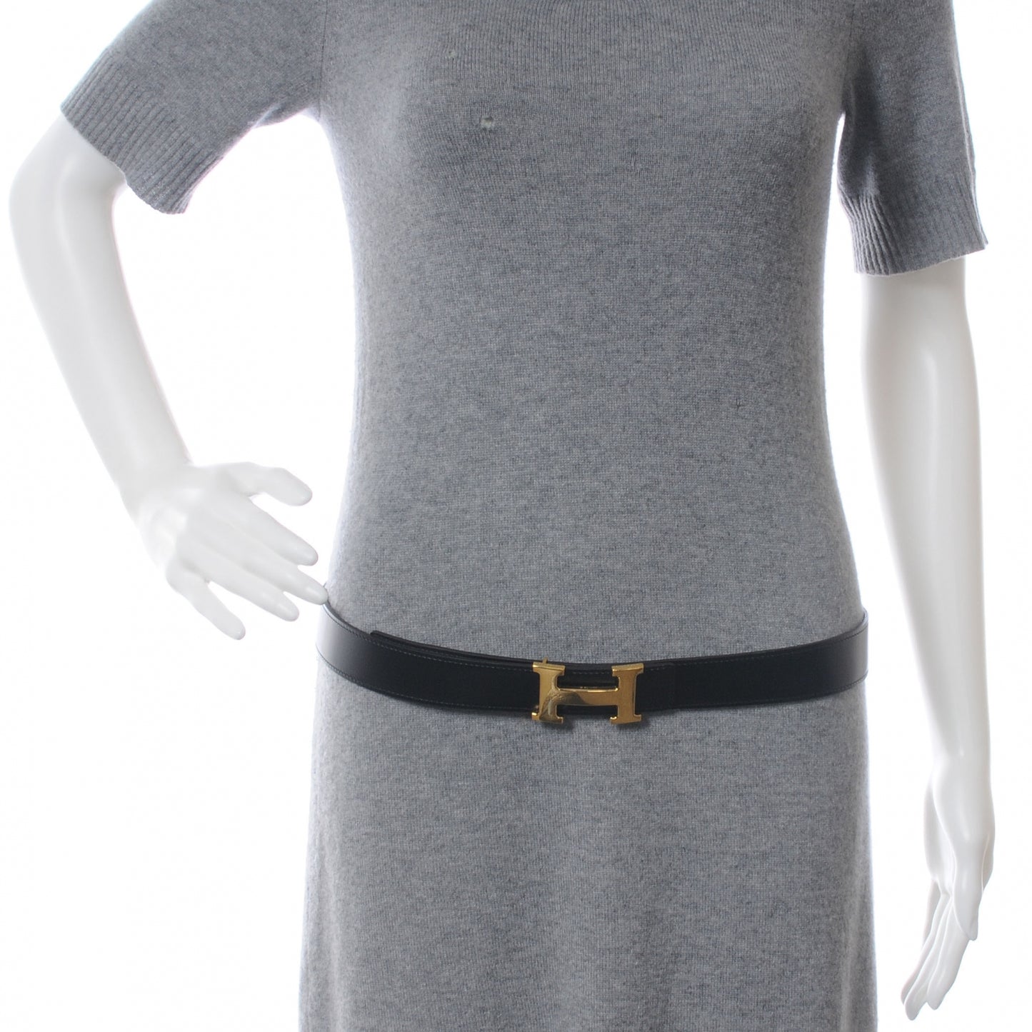 Togo Box Reversible Constance 32mm H Belt 90 Chocolate Noir