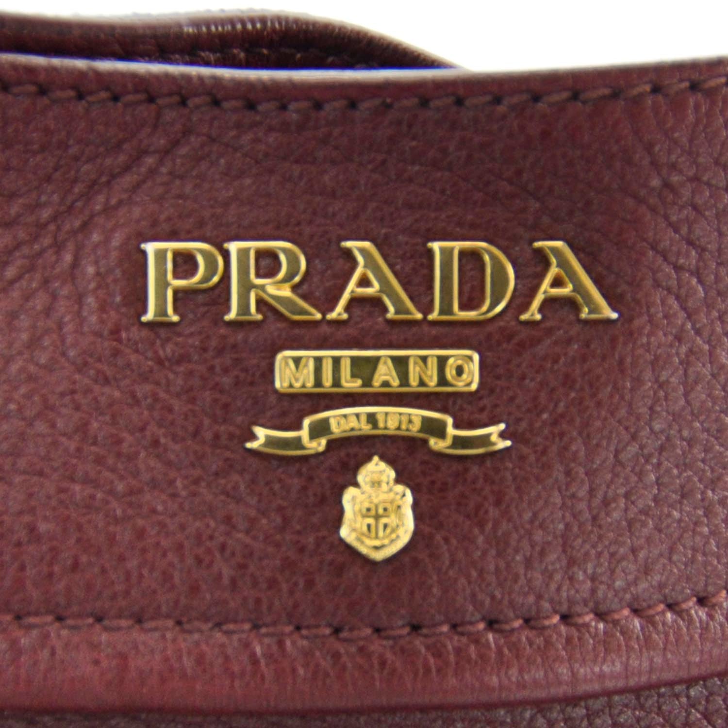 Prada Vitello Daino Hobo Amaranto 5 of 9