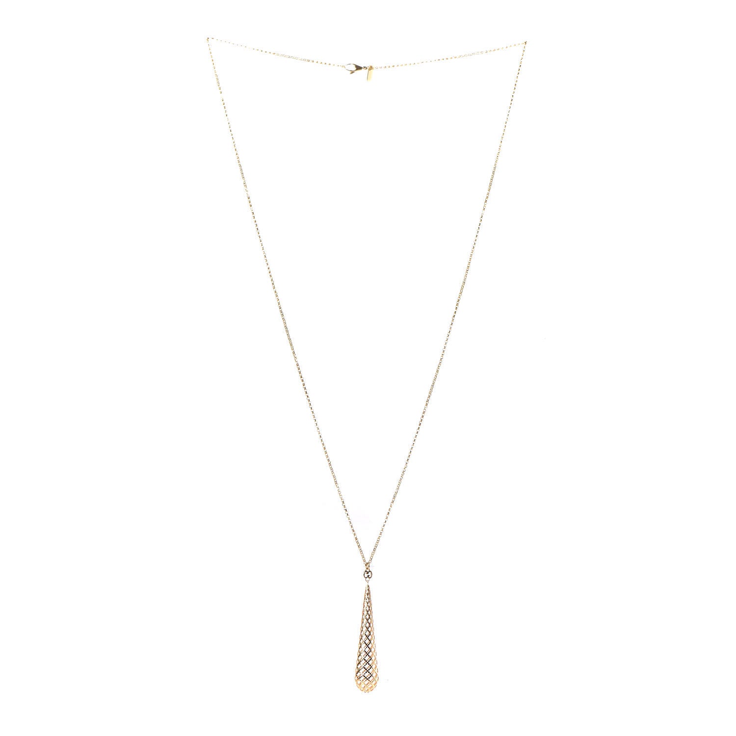 Gucci 18K Yellow Gold Diamantissima Pendant Necklace 3 of 6