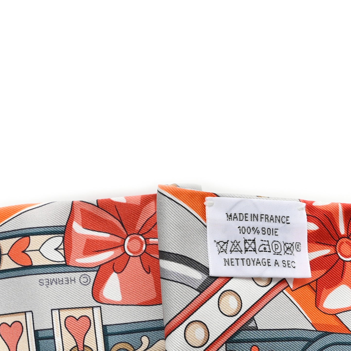 Silk Harnais De Coeur Twilly Gris Perle Orange Gris Bleute