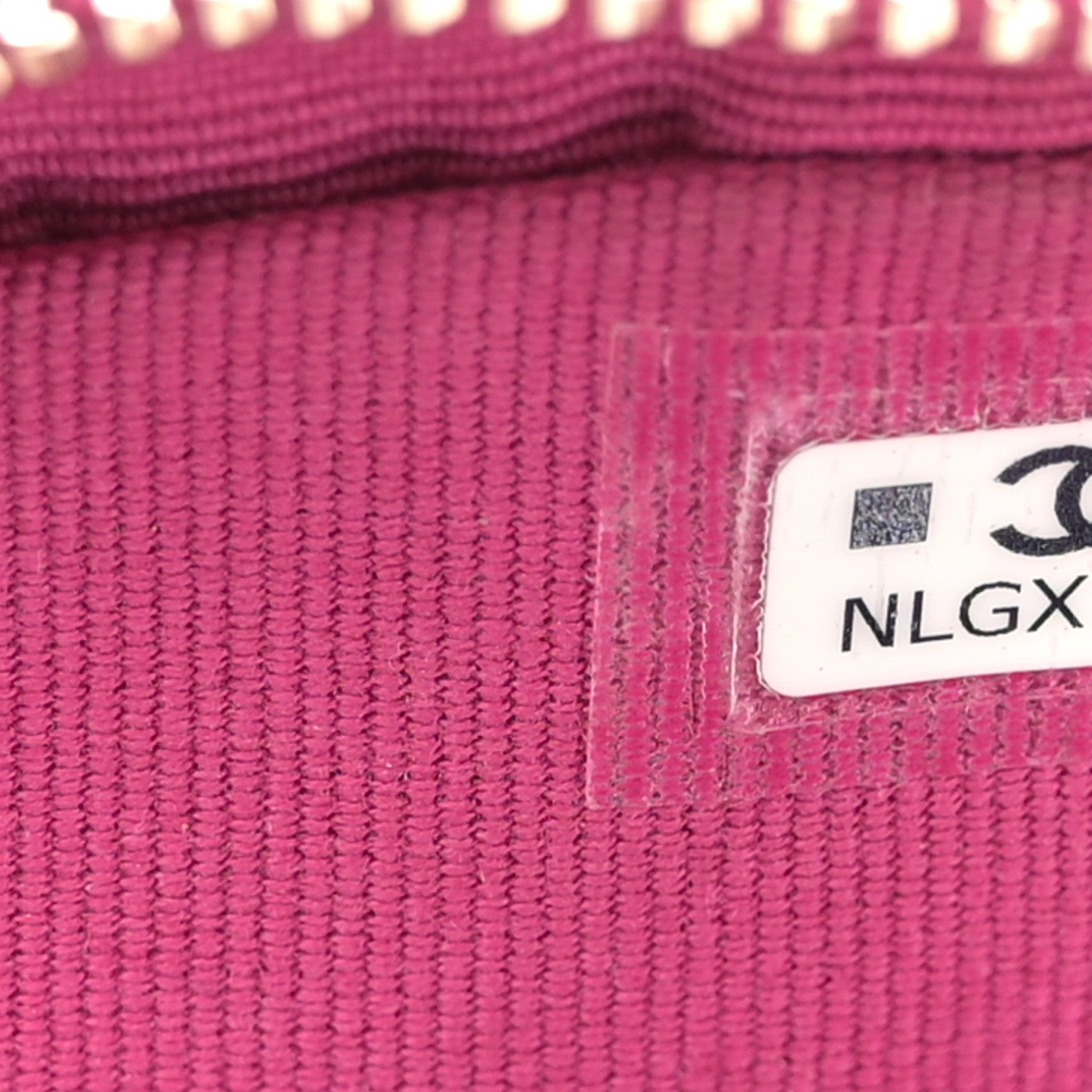 Chanel Tweed Quilted CC Mini Classic Backpack Fuchsia Navy 7 of 12
