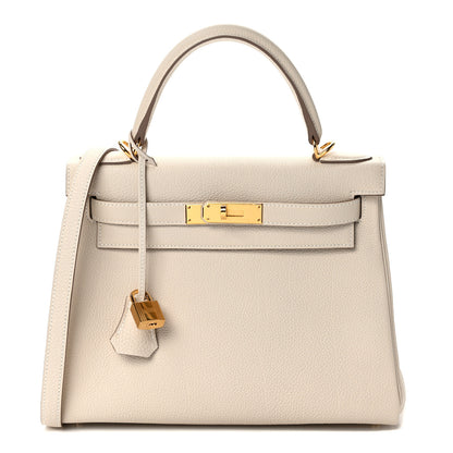 Hermes Togo Kelly Retourne 28 Craie 1 of 12