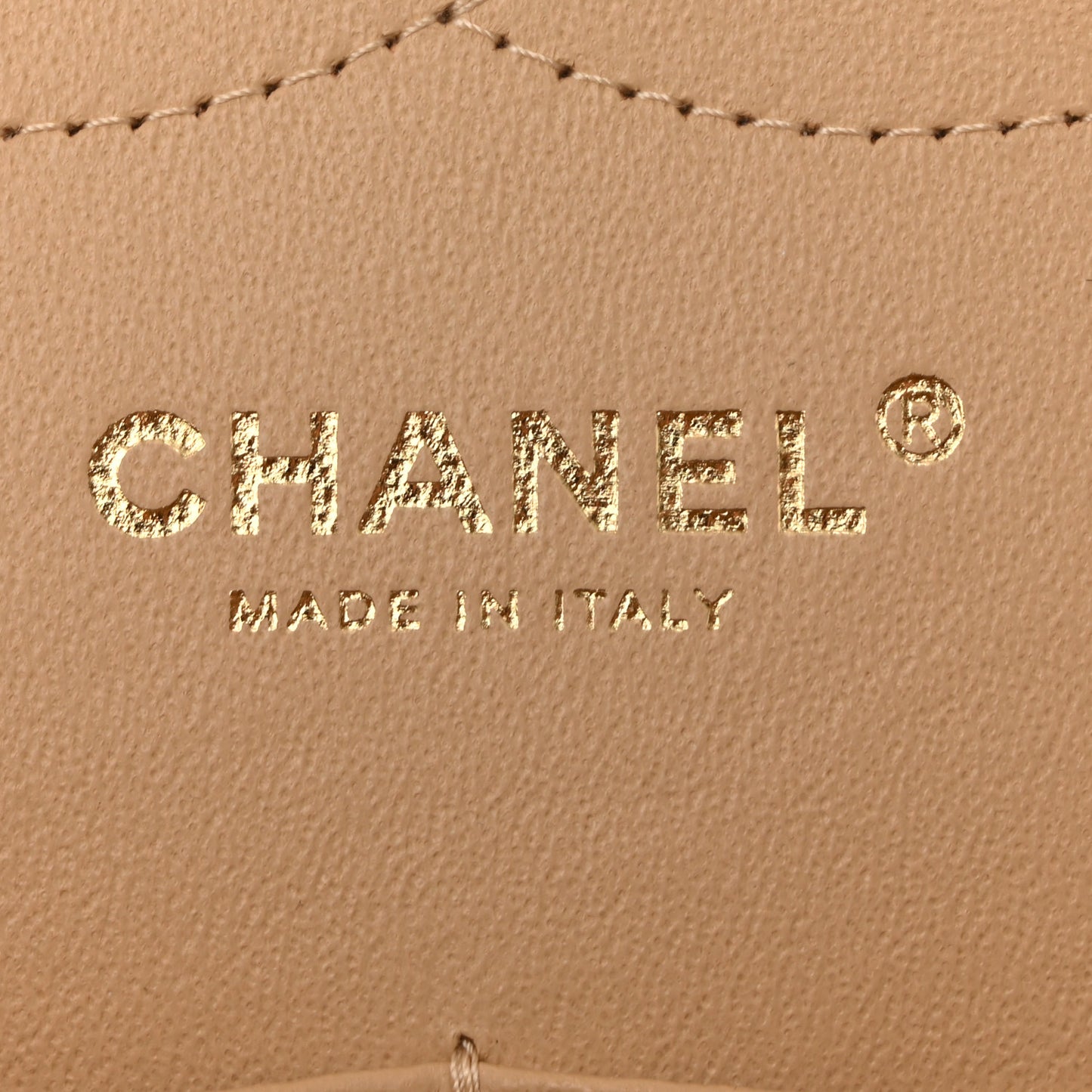 Caviar Quilted Jumbo Double Flap Light Beige