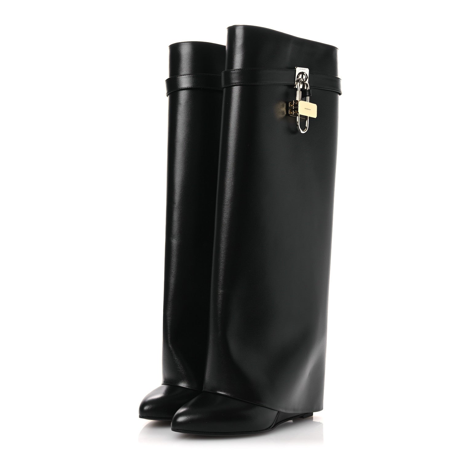 Givenchy Calfskin Shark Lock Pant Boots 39 Black 4 of 10