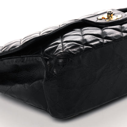 Chanel Lambskin Quilted Jumbo Single Flap Black 9 of 12