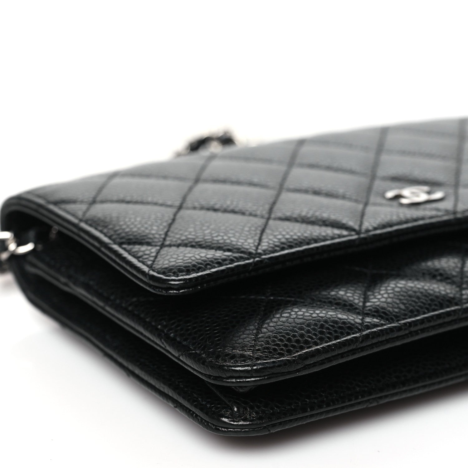 Chanel Caviar Quilted Wallet On Chain WOC Black 10 of 11