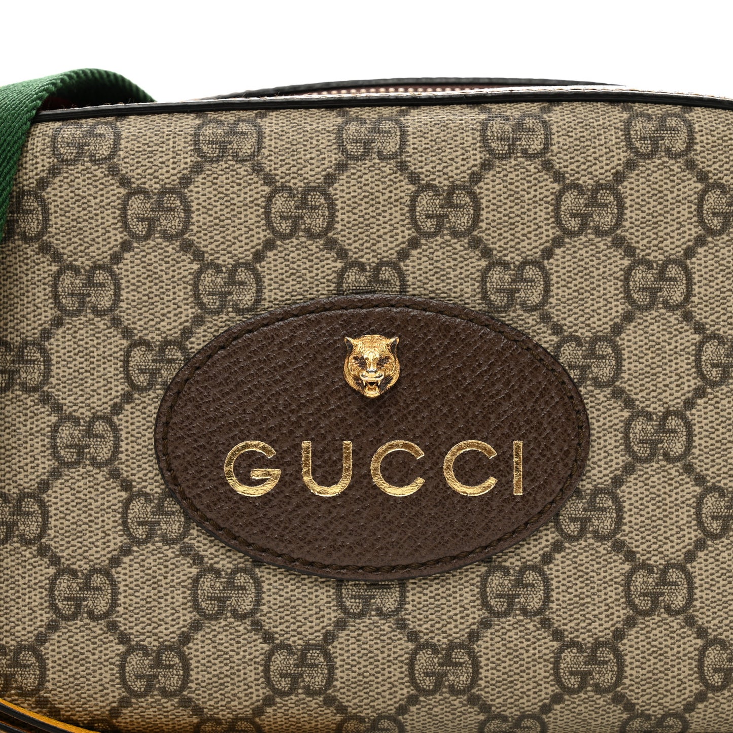 GG Supreme Monogram Web Neo Vintage Shoulder Bag Beige New Acero Crop