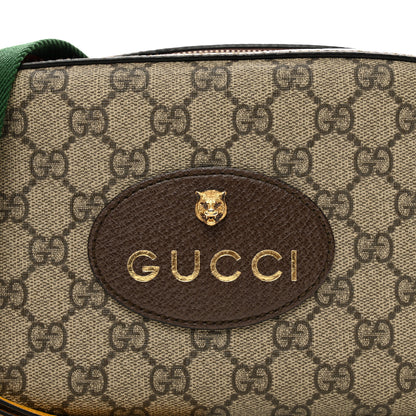 Gucci GG Supreme Monogram Web Neo Vintage Shoulder Bag Beige New Acero Crop 5 of 12
