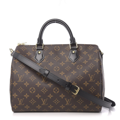 Louis Vuitton Monogram My World Tour Speedy Bandouliere 30 Black 1 of 11