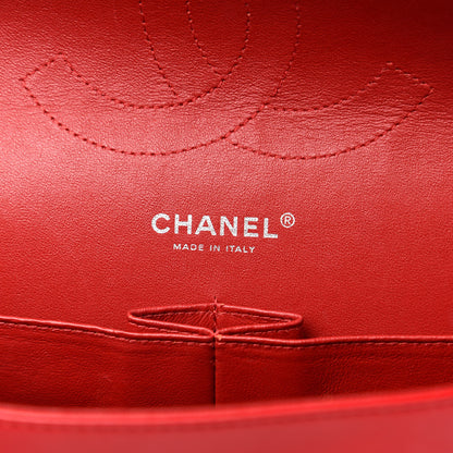 Chanel Patent Quilted Jumbo Double Flap Red 8 of 12