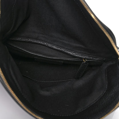 Alexander McQueen Grainy Calfskin Padlock Skull Clutch Black 4 of 10