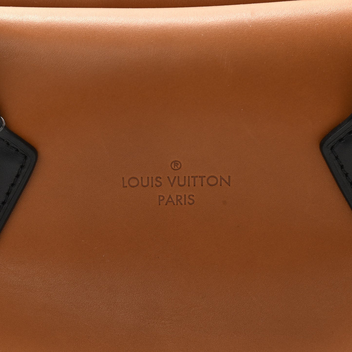 Monogram Cuir Orfevre Tote W PM Noisette
