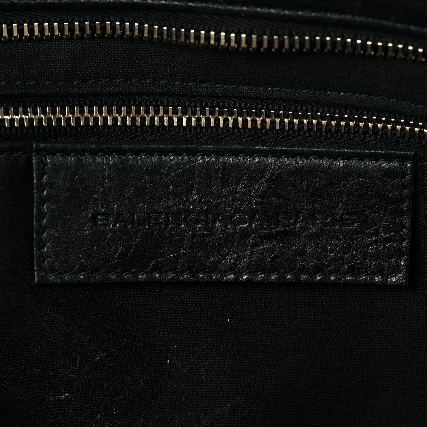 Balenciaga Agneau Laser Cut Cross Classic Gold Hardware City Black 6 of 7