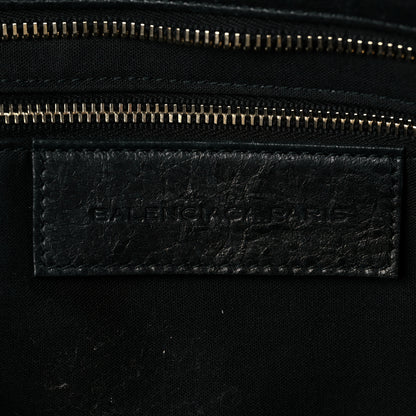 Balenciaga Agneau Laser Cut Cross Classic Gold Hardware City Black 6 of 7