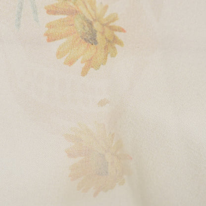 Alexander McQueen Silk Modal Midieval Flower Skull Scarf Ivory 8 of 8